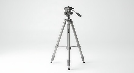 Camera Tripod on White: Essential Photography Equipment