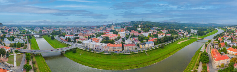 Panorama view of Przemysl in Poland