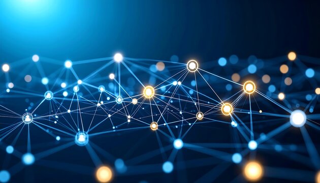 internet light trails in the city