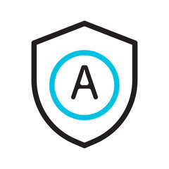 Brand Protection Line Icon of Branding and Identity Line Icon Set