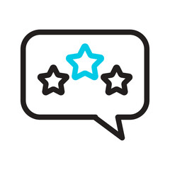 Customer Review Line Icon of Review and Feedback System Icon Set