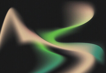 Abstract Color Flow with Beige, Green, and Purple Tones