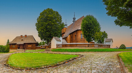 Fototapeta premium All Saints Church at Blizne, Poland