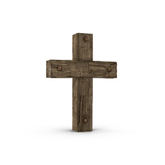 cross on a white background