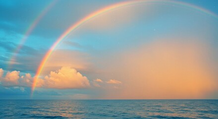 rainbow over the sea
