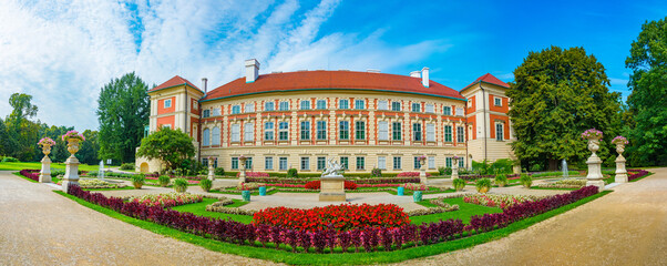 Lancut castle in Poland during a sunny day