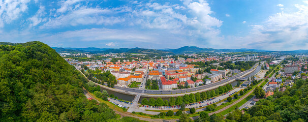 Obraz premium Panorama view of Banska Bystrica in Slovakia