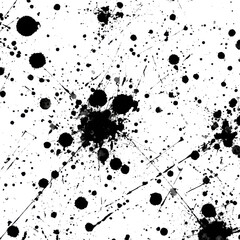 Dynamic splashes abstract digital creative top-down expression isolated on transparent background