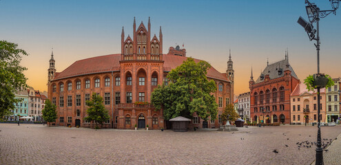 Naklejka premium Regional Museum in Torun at the Old Town Hall, Poland