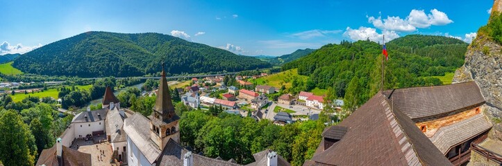 Courtyard of the Orava castle in Slovakia
