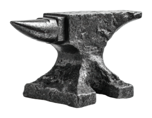 Forging metal workshop still life artisan environment isolated on transparent background