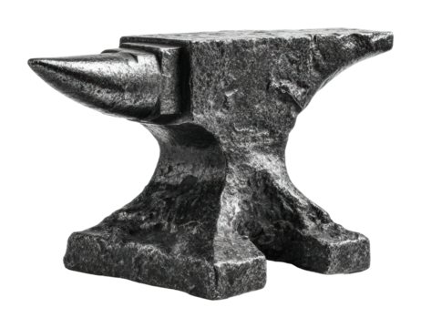 Forging metal workshop still life artisan environment isolated on transparent background