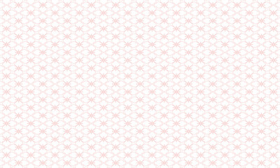 破線でできたピンクの花菱模様