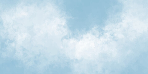 cloudy sky with color and white clouds filling the frame in an artistic watercolor painting style clouds background.	