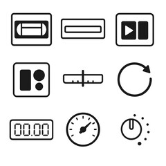 Fototapeta premium set of icons