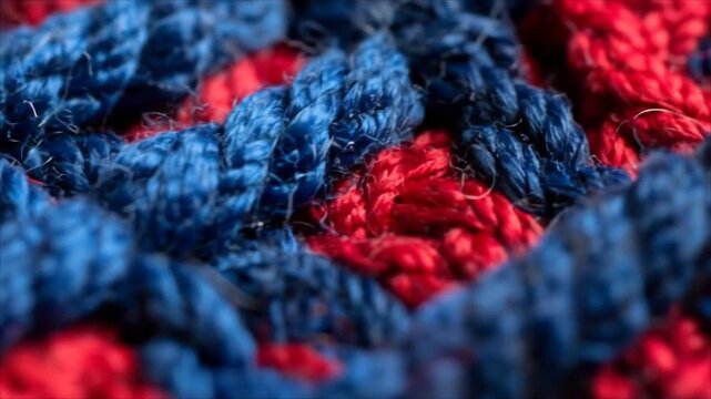 Closeup colorful knitted texture background