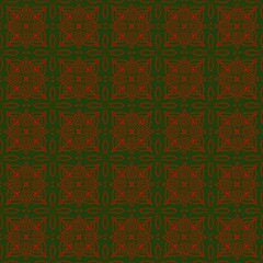Obraz premium vintage seamless pattern,Crimson Mandala