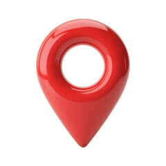 3D red map pointer. Red 3D Map Markers location Pins