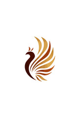 Abstract bird design graphic element