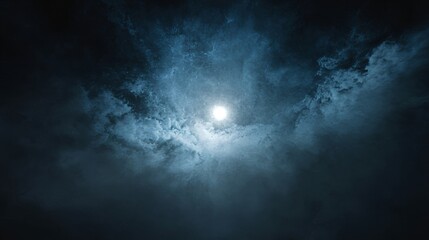 Mysterious night sky event overcast landscape nature photography atmospheric view celestial concept