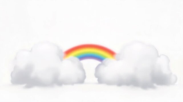 rainbow and clouds