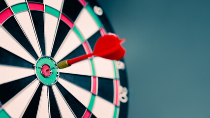 Target success concept. Bullseye objective dart board. Targeting audience market strategy. Focus...