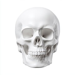 Fototapeta premium Close-up view of 3d human skull anatomy model for clinical educational analysis