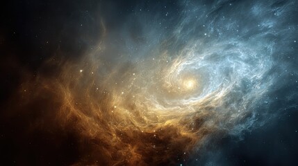 Fototapeta premium Cosmic nebula swirling in space
