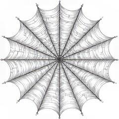 Obraz premium Intricate spider web design nature illustration artistic close-up patterns