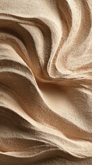 Beige, textured, swirling surface