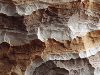 Textured layered rock face