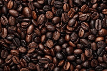 Obraz premium Roasted Coffee Beans Pile