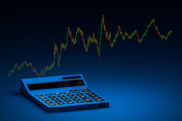 calculator the meaning of investing, saving and trading in the stock market.