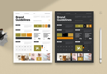 Brand Guideline Poster Template