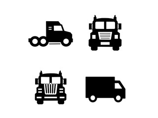 Truck Icons Transport and Delivery Vehicles