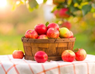 Apples in Basket Orchard