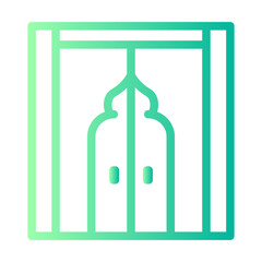 door gradient icon