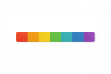 Vibrant rainbow stripes creating a horizontal banner against a transparent background, ideal for pride or diversity themes