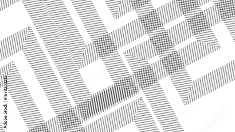 Wall mural diagonal lines design with transparent white geometric pattern vector background. vector illustratio