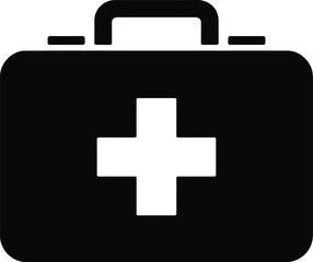 Obraz premium Medical kit with cross symbol first aid health