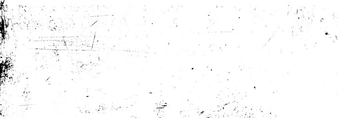 High Contrast Black and White Grunge Texture, Cracked Distressed Surface Abstract Vector Overlay