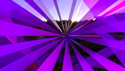 Abstract Purple Ray Art