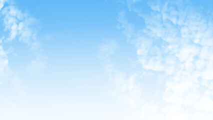 Blue sky with white cloud background