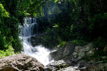 Huay Kaew Waterfall in the rainy season at Doi Suthep-Pui National Park,Chiang mai, Northern Thailand.