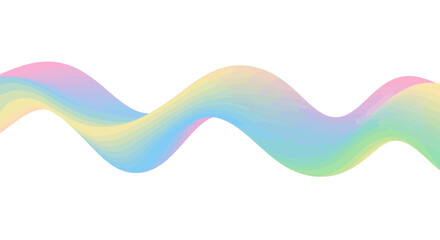 Pastel Gradient Abstract Wave Illustration for Modern Backgrounds and Creative Designs, Ideal for Digital Art, Web Design, and Marketing Materials
