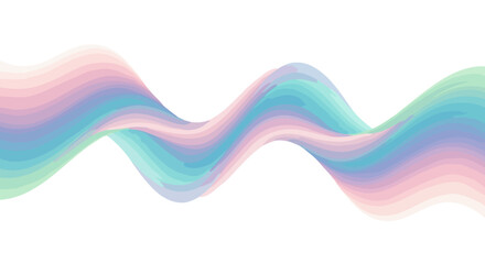 Ethereal Pastel Wave Abstract Background with Smooth Gradient Transitions for Digital Design and Creative Projects and Modern Artistic Expression