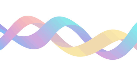 Abstract Gradient Wave Illustration with Pastel Colors for Modern Backgrounds, Digital Art, and Creative Design Projects in Web Design and Marketing