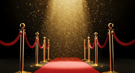 Glitz and Glamour Red Carpet Entrance Award Ceremony Golden Spotlight Event Premiere Celebration Hollywood Stars Celebrities Success Luxury Fashion Show