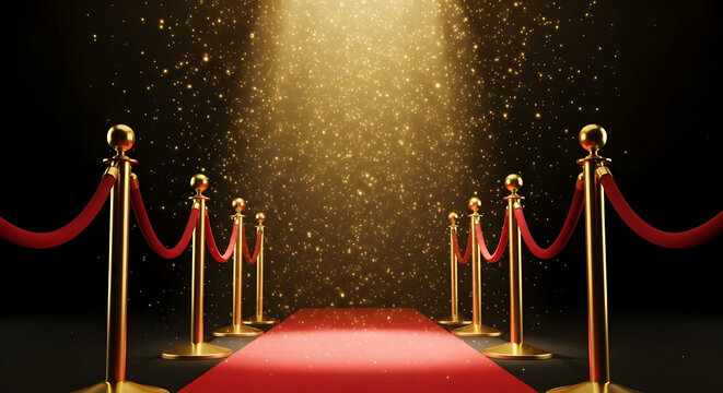 Glitz and Glamour Red Carpet Entrance Award Ceremony Golden Spotlight Event Premiere Celebration Hollywood Stars Celebrities Success Luxury Fashion Show