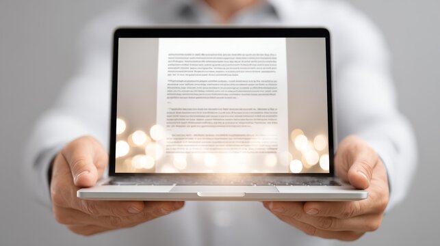 Boost your productivity, laptop, document, and person focused workflow enhance.